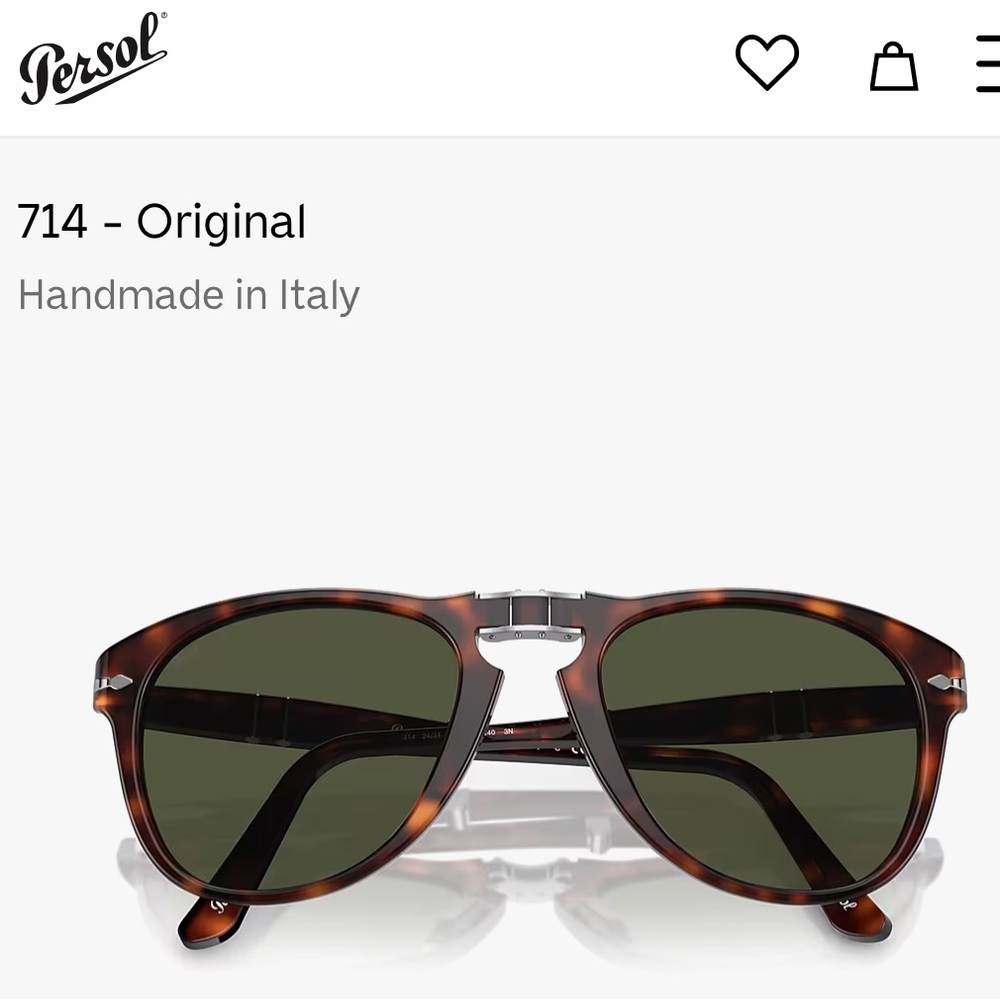 Persol 714 preowned Havana